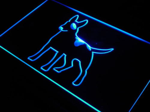 Bull Terrier Dog Breeders Shop Neon Light Sign